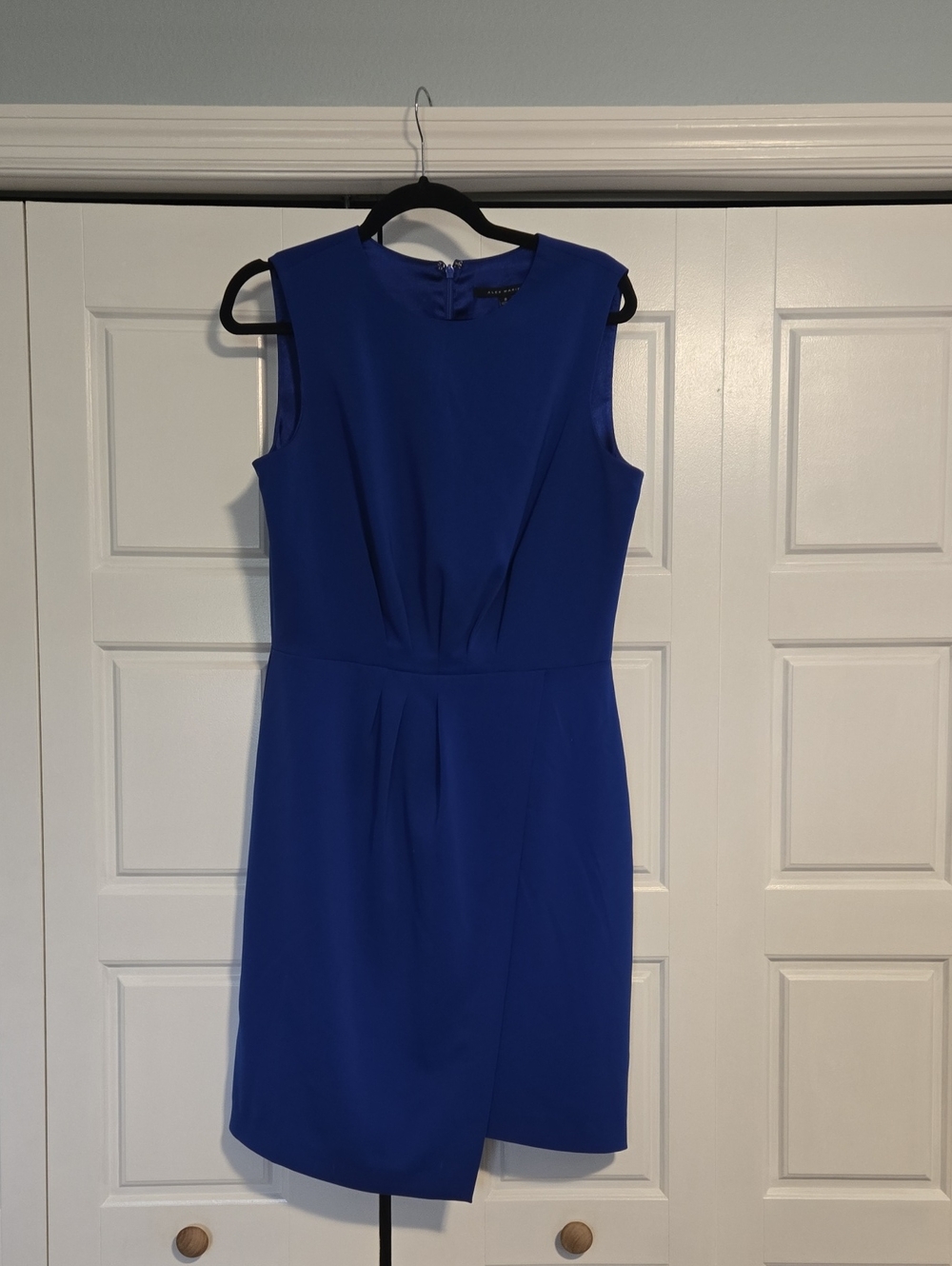 Sleeveless Royal Blue Sheath Dress